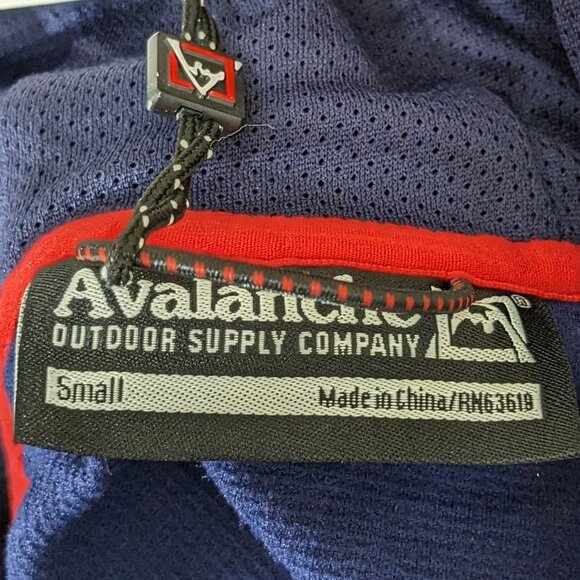 Avalanche Mens Blue Hoodie Sweatshirt Size S Hiking Thermal Fleece Pullover NWT - Picture 7 of 12